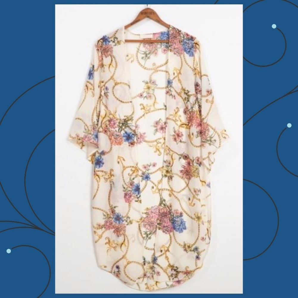 Small Feminine Floral Kimono
